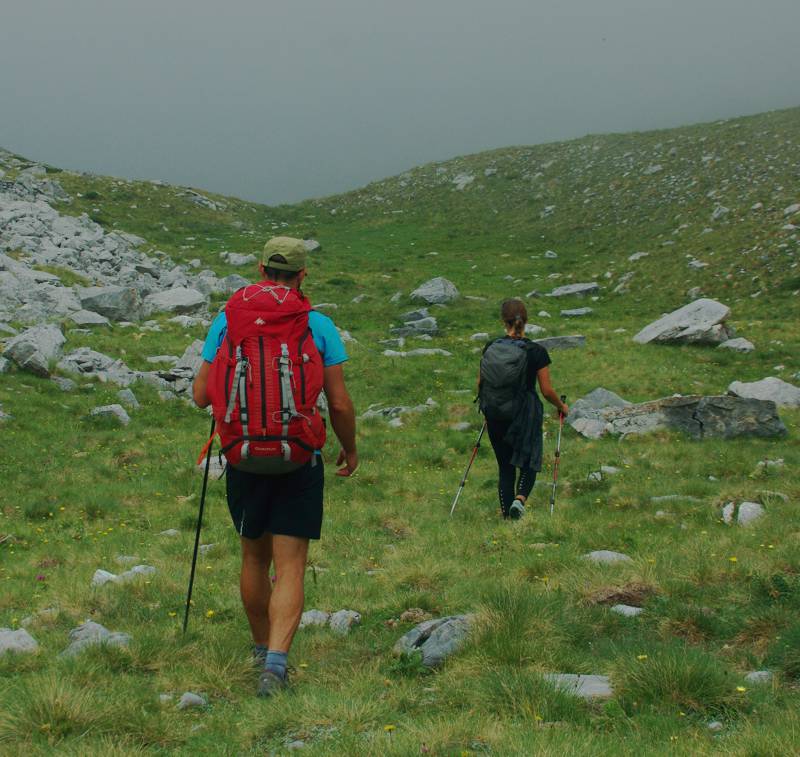 Όλυμπος topoguide: Ξεκινώντας την κατάβαση, από την περιοχή της Μεγάλης Γούρνας Όλυμπος topoguide