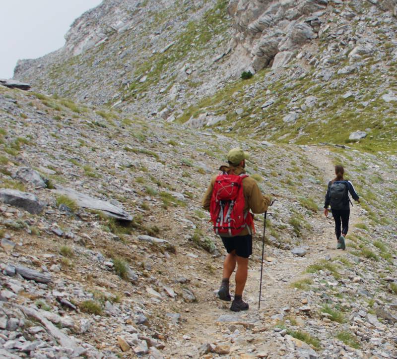 Όλυμπος topoguide: Στο λαιμό της δολίνης του Στεφανιού Όλυμπος topoguide