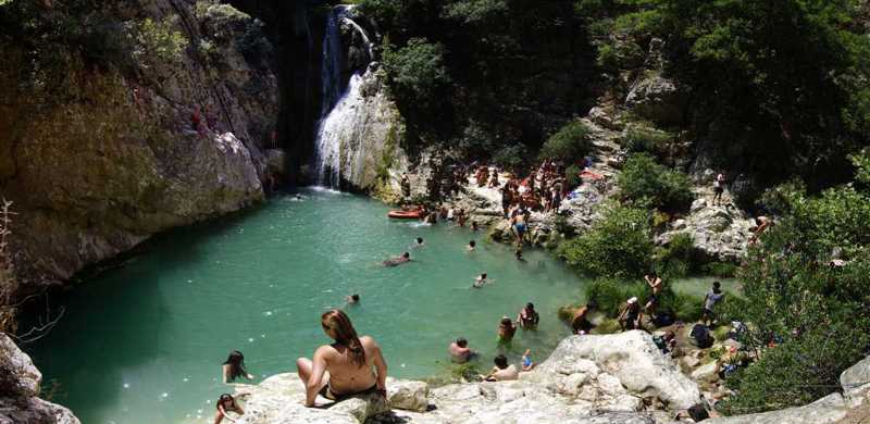 Summertime in Polylimnio, Pylos area Pylia