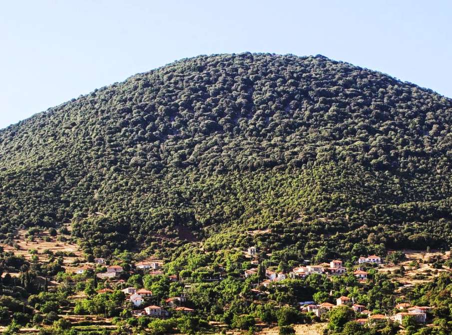 Μίνθη: Ο όγκος της κορυφή Μίνθη