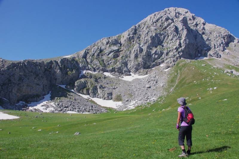 Giona topoGuide: Vathia Laka basin, on the foot of Pyramida peak