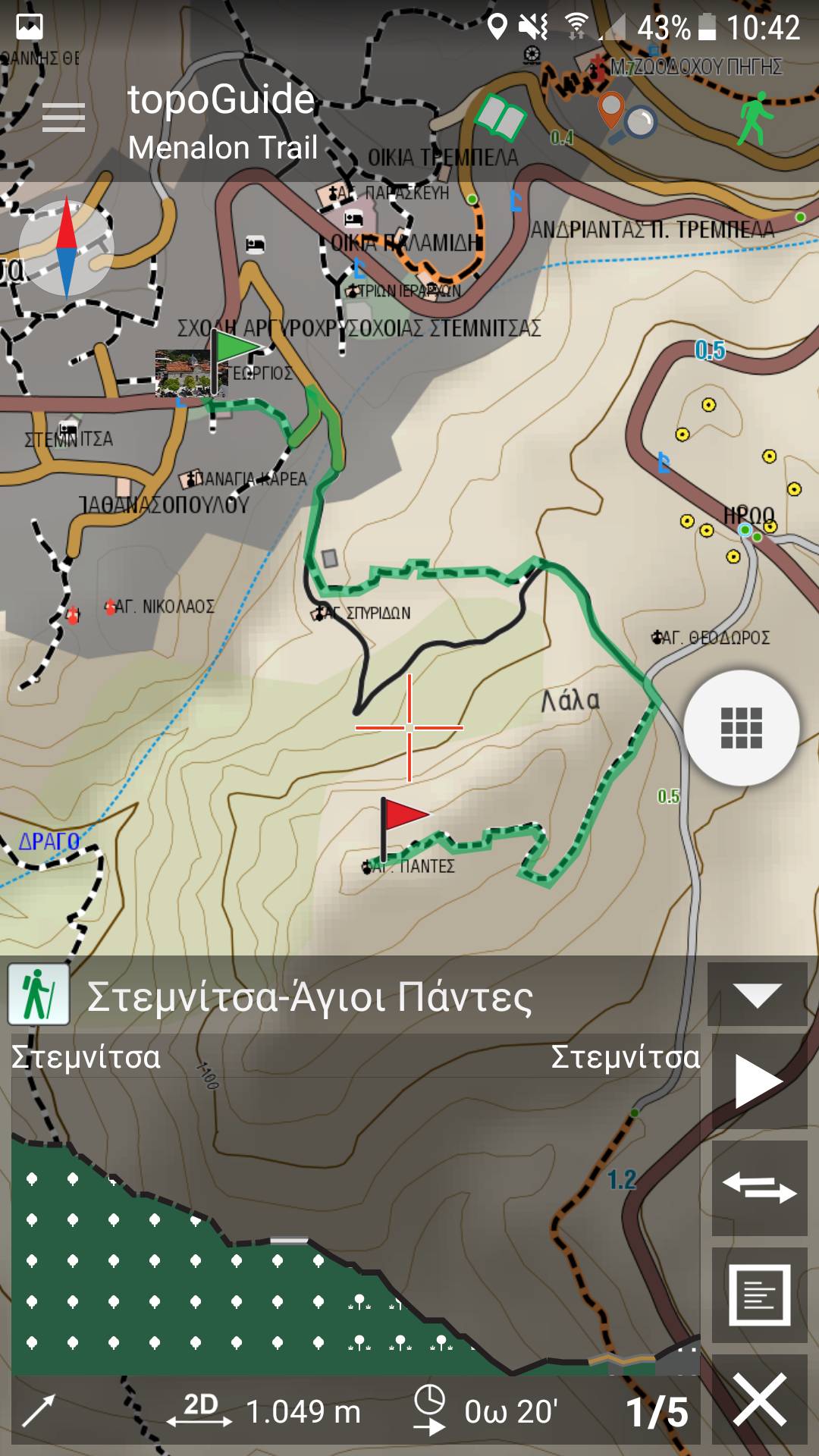 topoguide app: simulatione