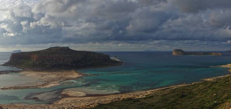 Gramvoussa topoguide: Balos beach and the island of Imeri Gramvoussa