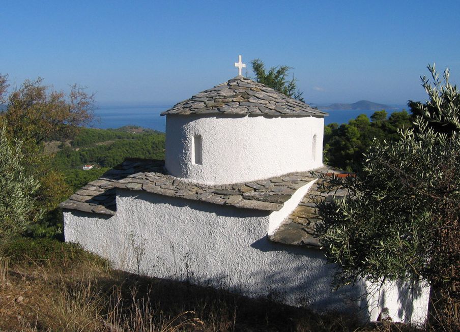 Chapels & churches of Alonnisos: The Panagia Vounou chapel Alonnisos topoguide