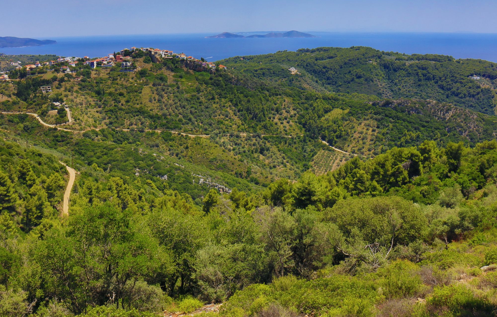 Alonnisos topoguide: Typical landscape of Alonnisos - the area around Chora Alonnisos topoguide: Typical landscape of Alonnisos - the area around Chora