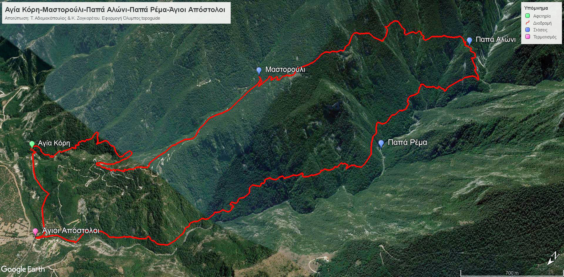 Κυκλική διαδρομή Αγία Τριάδα-Μαστορούλι-Παπά Αλώνι-Σπηλιές Άδη-Παπά Ρέμα-Άγιοι Απόστολοι