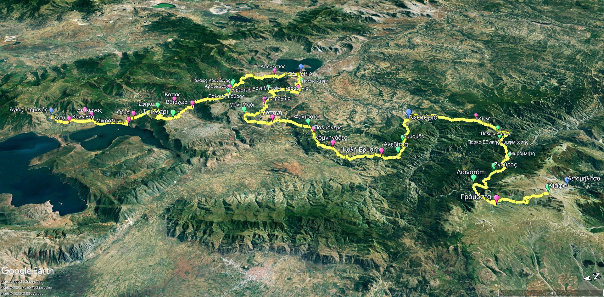 Μεγάλη Διαδρομή Γράμμος-Πρέσπα: Η συνολική διαδρομή των 200 χλμ