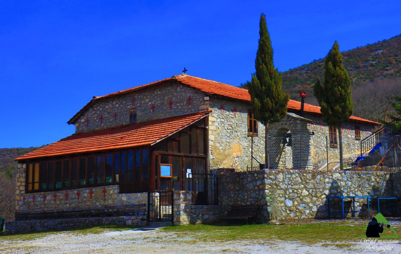 Μεγάλη Διαδρομή Γράμμος-Πρέσπα, Σκέλος 9, Διαδρομή Δενδροχώρι-Κορομηλιά: Η μονή Αγίου Νικολάου Κορομηλιάς