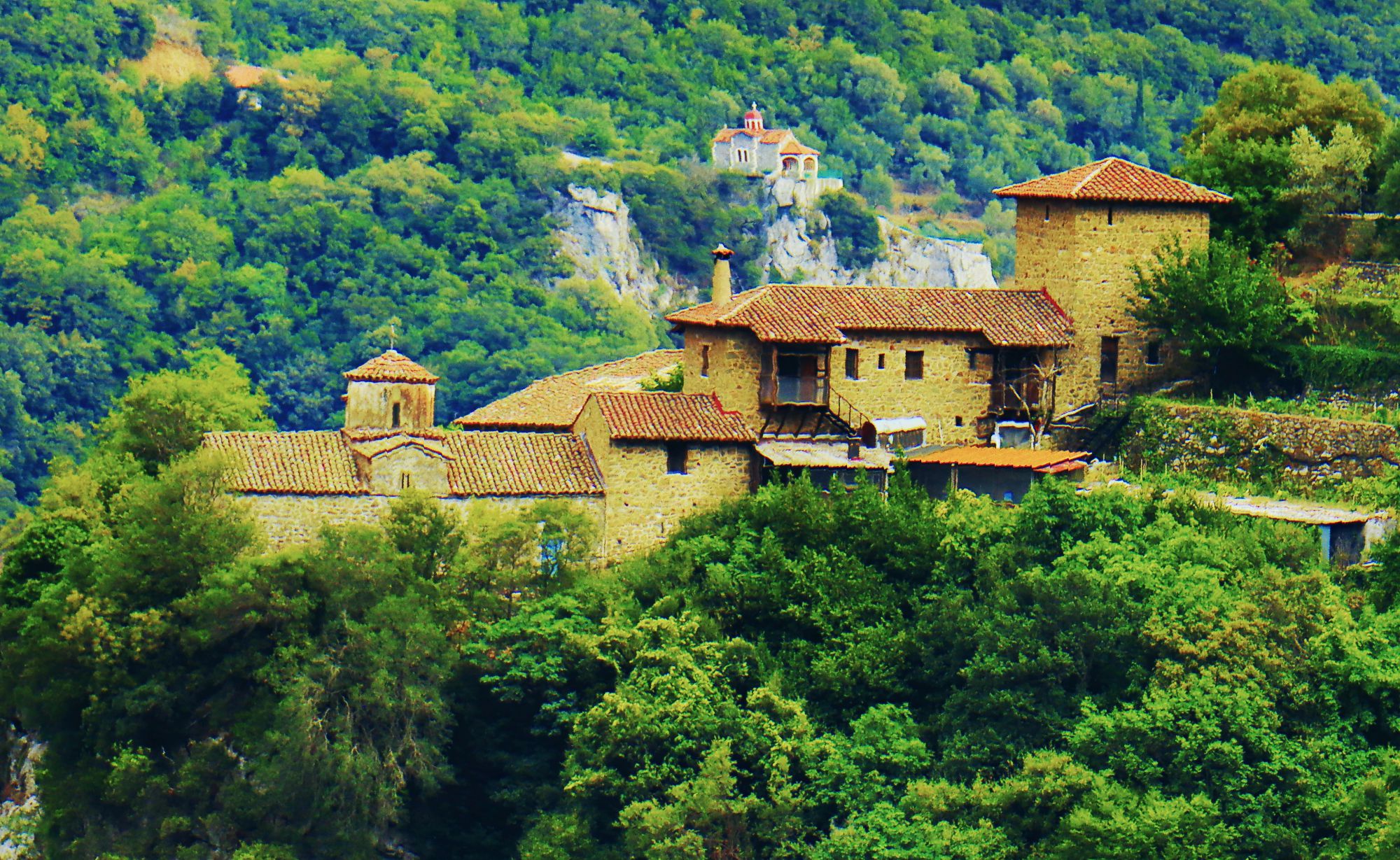 The monasteries of Mt Menalon: The New Philosophou monastery