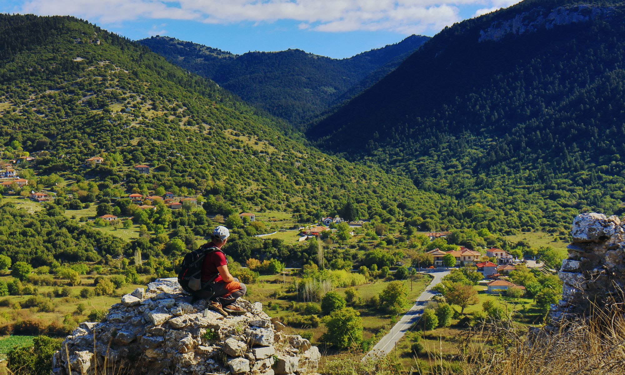 Στο βυζαντινό κάστρο της Ταβίας, κοντά στην Πάνω Δαβιά