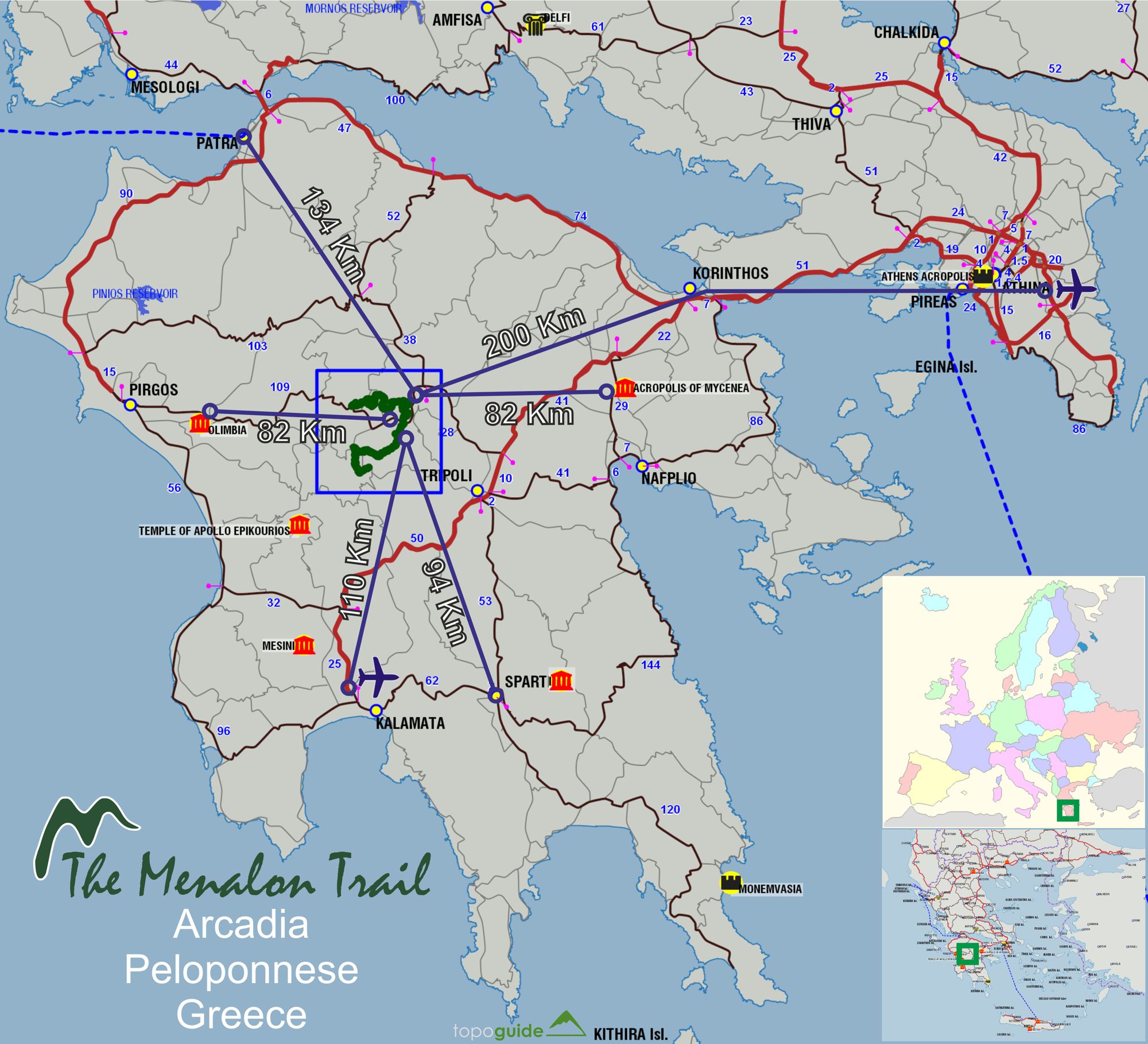 Menalon Trail topoguide