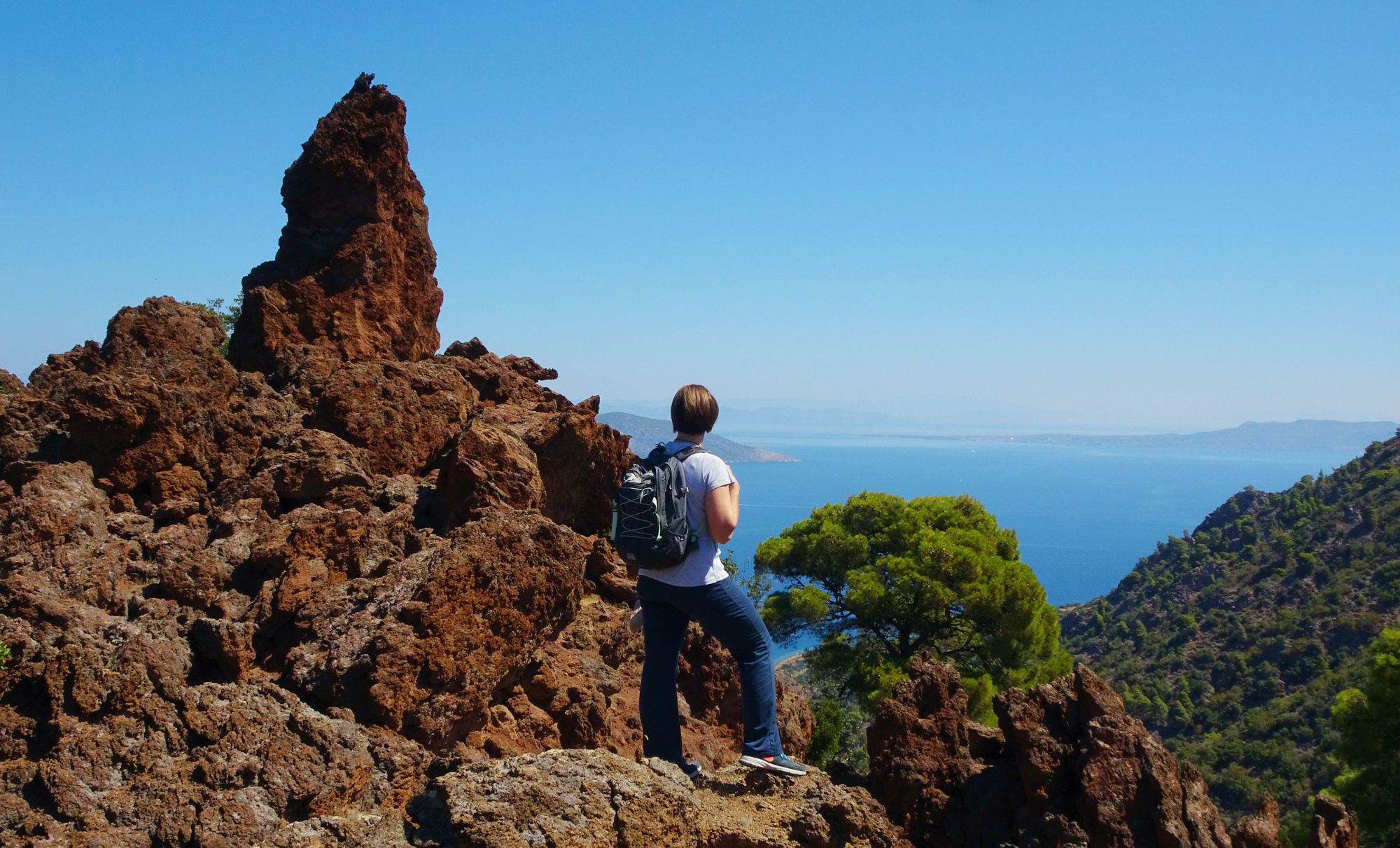 On the Kameni Chora volcano