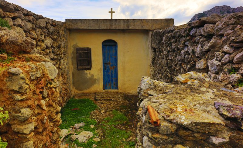 Hiking in Kyparissi, Monemvasia, Vatika and Cape Maleas: The chapel of Panagia