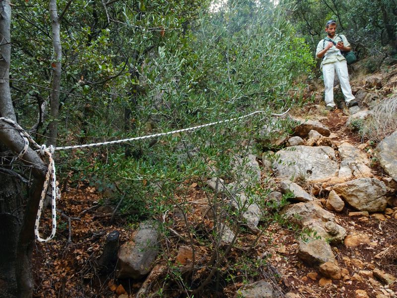 Άσκρη-Ευαγγελίστρια: Ένα από τα σχοινιά ασφάλειας