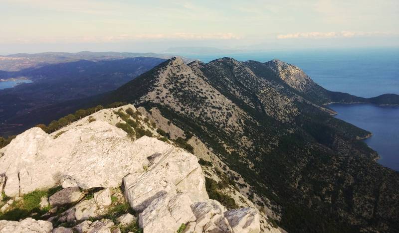 South Pelion topoguide: Mt Tisseo crestline