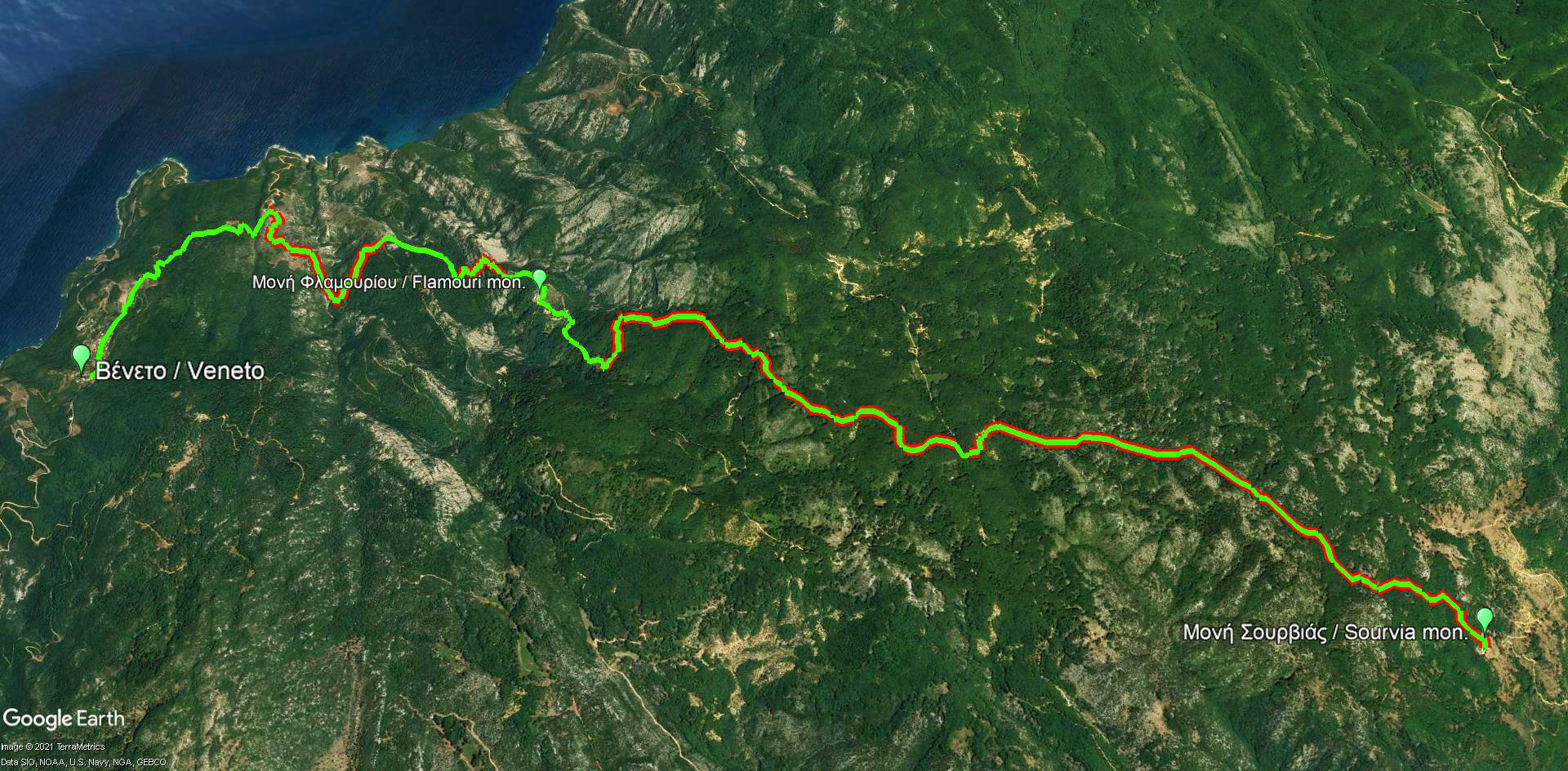 Long Pelion Trail