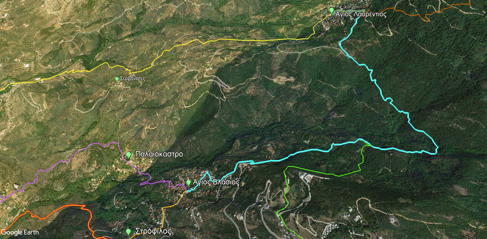 Δυτικό Πήλιο topoguide: Άγιος Λαυρέντιος-Άγιος Βλάσιος